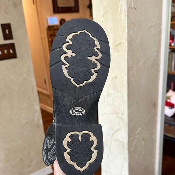 Roper Black Low Top Western Boot - Picture 7 of 7